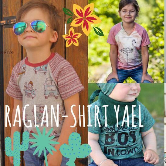 Schnittmuster für Pattarina: Raglan-Shirt Yael von Sara & Julez