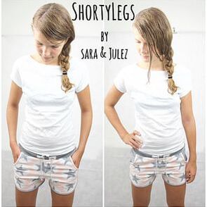 Schnittmuster Shorty Legs von Sara & Julez
