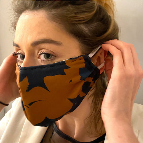 Schnittmuster Pattarina: Mund-Nasen-Maske mit Gummiband (Freebook direkt in der App)